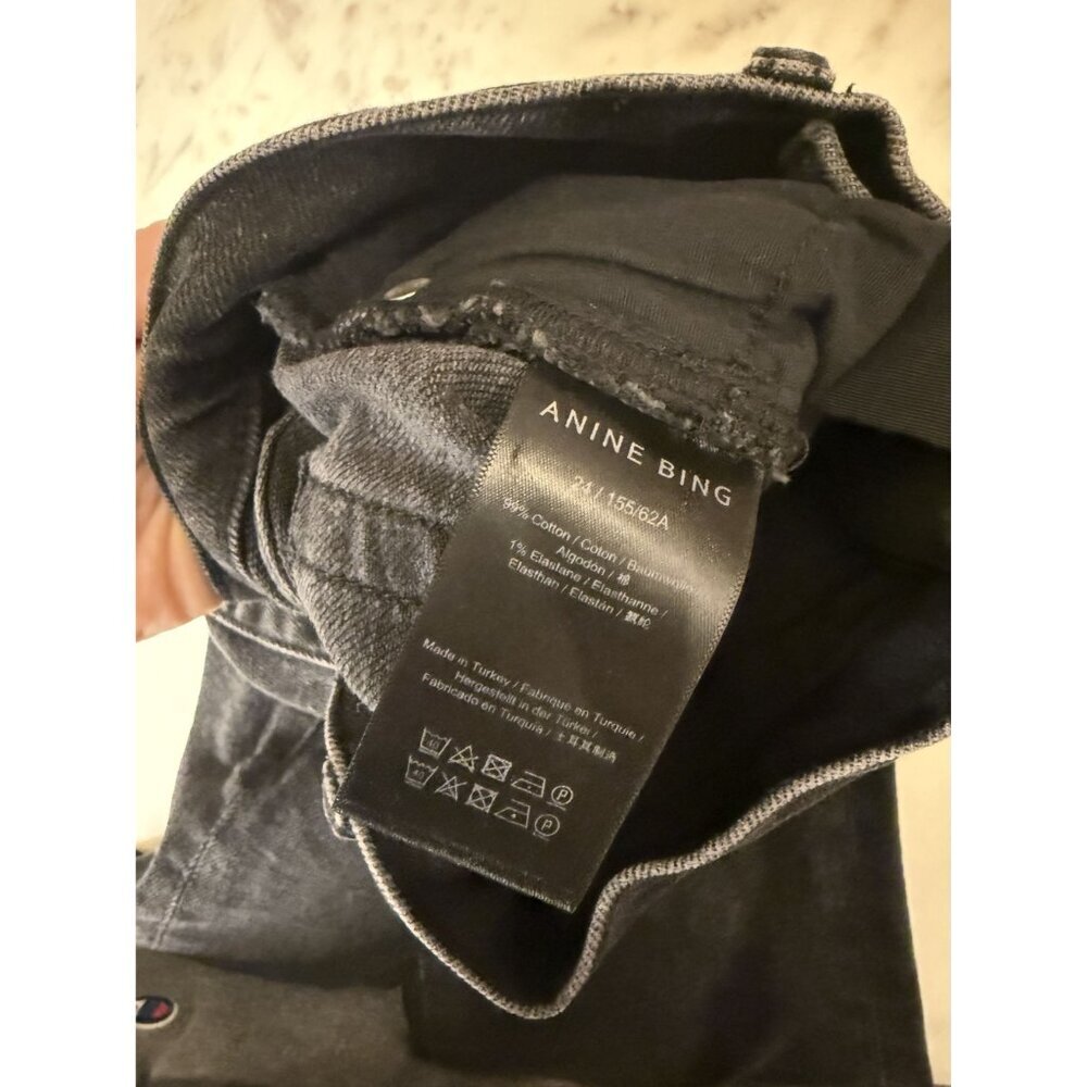 Anine Bing Women's Black Jax Skinny Cut Jeans Size 24 NEW $235 [jb] - Picture 6 of 9